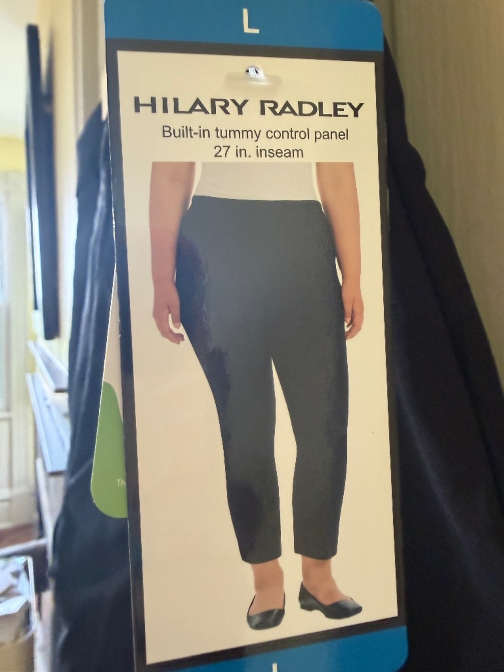 Hilary Radley ankle pants, black, size L